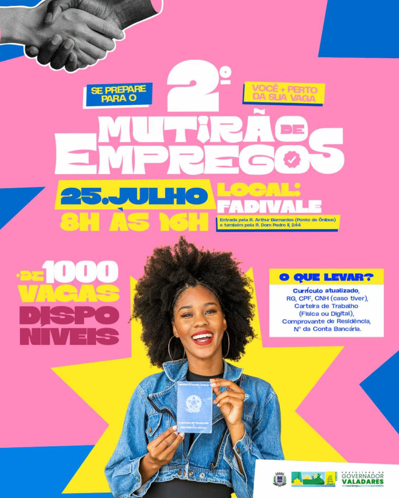 Mutirão de Empregos oferta mais de 1.000 vagas de trabalho 1 image 224