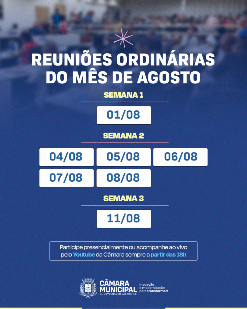 Câmara de Valadares inicia Reuniões Ordinárias de agosto com foco em decisões que impactam a cidade 2 image 395