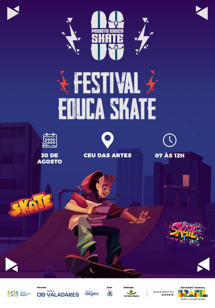 Alunos do projeto social Educa Skate participam de festival neste sábado (30) 3 image 414