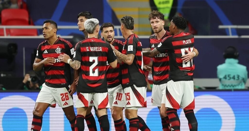 O Flamengo derrotou o Pyramids, do Egito, por 2 a 0